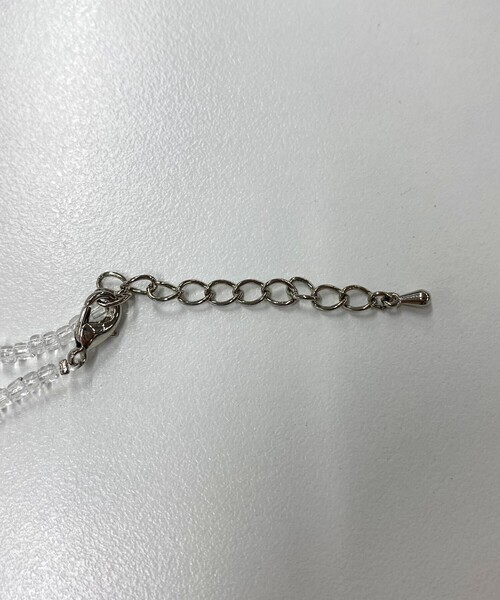 fredy emue（フレディエミュ）の「クリアビーズネックレス（ネックレス・レディース・クリア/ブラック・FREE）」の6枚目の写真