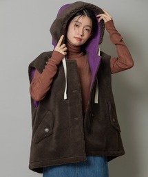 Munich（ミューニック）の「ウールシープボア×タッサーフィールドベスト（ベスト）」