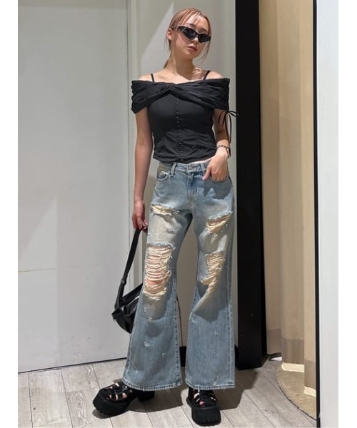 SLY（スライ）の「SHARPE SPORTY EYEWEAR シェイプ スポーティ アイウェア（サングラス・レディース・ブラック・FREE）」の13枚目の写真