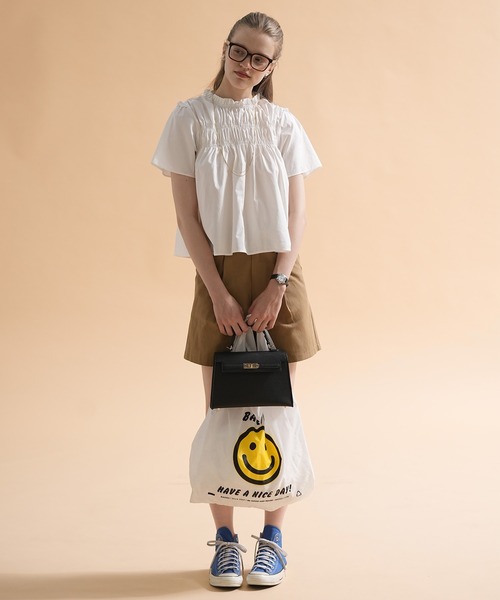 ギャザーフレアブラウス（シャツ/ブラウス）｜sara&cake（サラアンド