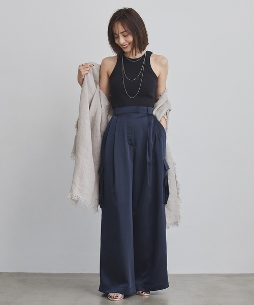 anuans（アニュアンス）の「サテンカーゴパンツ（その他パンツ）」 - WEAR