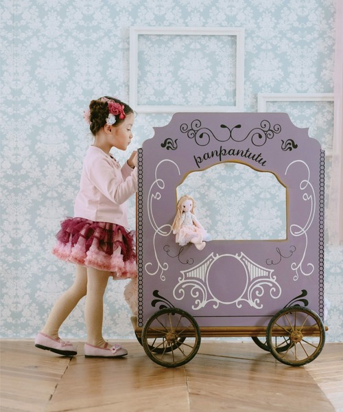 panpantutu（パンパンチュチュ）の「デコレーションカーディガン(80-130cm)（カーディガン/ボレロ・キッズ・ピンク/ネイビー/ブラック×レッド/レッド・90cm/110cm/80ｃｍ/130cm/100cm/120cm）」の13枚目の写真