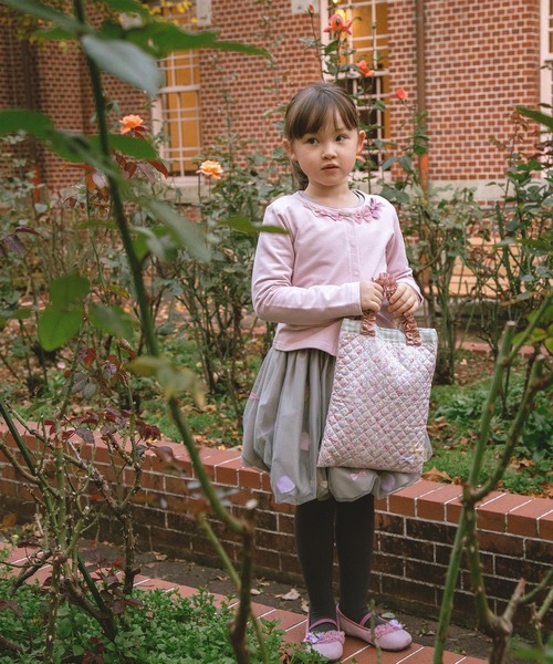 panpantutu（パンパンチュチュ）の「デコレーションカーディガン(80-130cm)（カーディガン/ボレロ・キッズ・ピンク/ネイビー/ブラック×レッド/レッド・90cm/110cm/80ｃｍ/130cm/100cm/120cm）」の10枚目の写真