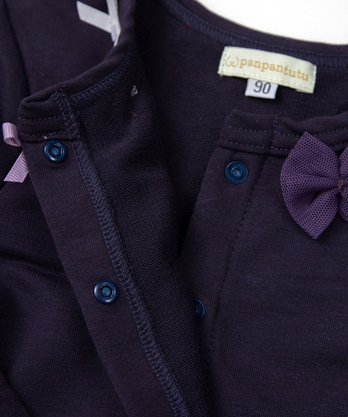 panpantutu（パンパンチュチュ）の「デコレーションカーディガン(80-130cm)（カーディガン/ボレロ・キッズ・ピンク/ネイビー/ブラック×レッド/レッド・90cm/110cm/80ｃｍ/130cm/100cm/120cm）」の19枚目の写真