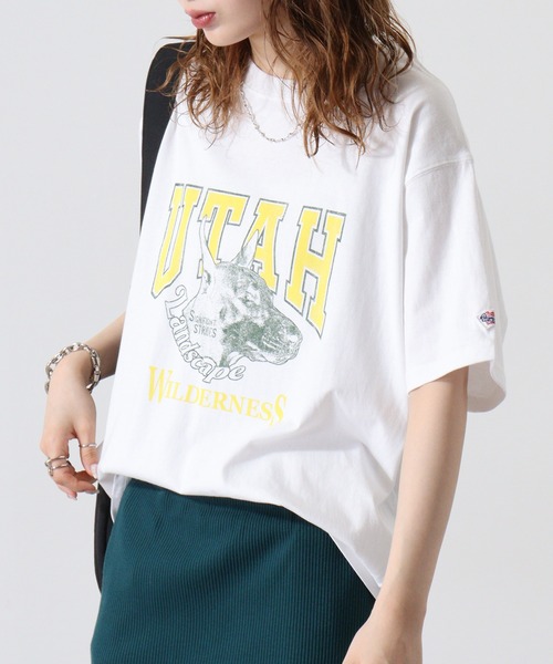 JEMORGAN（ジェーイーモーガン）の「JEMORGAN 天竺アニマルプリント半袖Ｔ（Tシャツ/カットソー・メンズ・ブラック系1/ネイビー系1/ブラック系3/ホワイト系4/ベージュ/ホワイト系1/ホワイト系2/カーキ/ネイビー系3/ブラック系2/ホワイト系3/ネイビー系2・S/M/L/XL）」の3枚目の写真