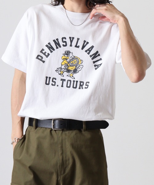 JEMORGAN（ジェーイーモーガン）の「JEMORGAN 天竺アニマルプリント半袖Ｔ（Tシャツ/カットソー・メンズ・ブラック系1/ネイビー系1/ブラック系3/ホワイト系4/ベージュ/ホワイト系1/ホワイト系2/カーキ/ネイビー系3/ブラック系2/ホワイト系3/ネイビー系2・S/M/L/XL）」の5枚目の写真