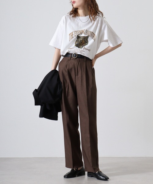 JEMORGAN（ジェーイーモーガン）の「JEMORGAN 天竺アニマルプリント半袖Ｔ（Tシャツ/カットソー・メンズ・ブラック系1/ネイビー系1/ブラック系3/ホワイト系4/ベージュ/ホワイト系1/ホワイト系2/カーキ/ネイビー系3/ブラック系2/ホワイト系3/ネイビー系2・S/M/L/XL）」の17枚目の写真