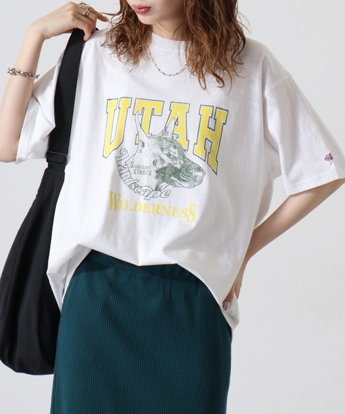 JEMORGAN（ジェーイーモーガン）の「JEMORGAN 天竺アニマルプリント半袖Ｔ（Tシャツ/カットソー・メンズ・ブラック系1/ネイビー系1/ブラック系3/ホワイト系4/ベージュ/ホワイト系1/ホワイト系2/カーキ/ネイビー系3/ブラック系2/ホワイト系3/ネイビー系2・S/M/L/XL）」の19枚目の写真