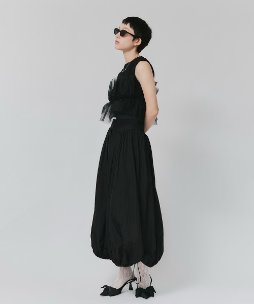 led.tokyo(レッドトウキョウ)の「【led.tokyo】ナイロンバルーンスカート(スカート・レディース・ブラック/グレー・FREE)」の12枚目の写真