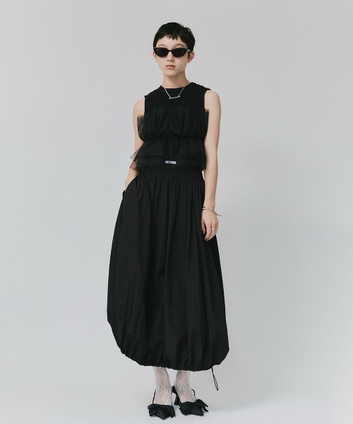 led.tokyo(レッドトウキョウ)の「【led.tokyo】ナイロンバルーンスカート(スカート・レディース・ブラック/グレー・FREE)」の13枚目の写真