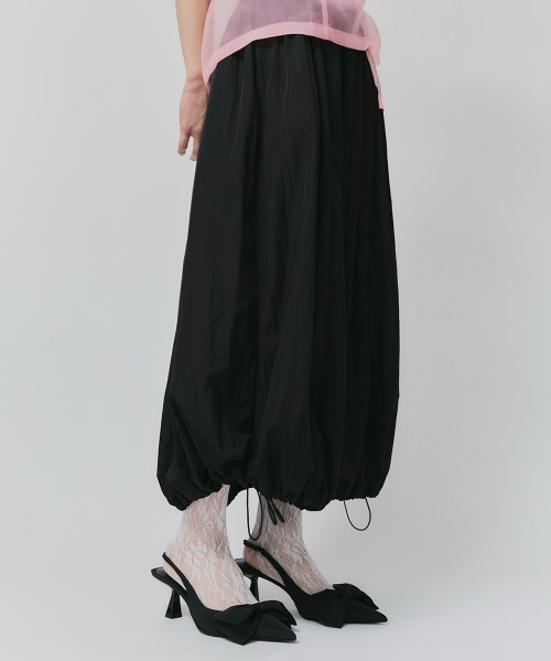 led.tokyo(レッドトウキョウ)の「【led.tokyo】ナイロンバルーンスカート(スカート・レディース・ブラック/グレー・FREE)」の6枚目の写真