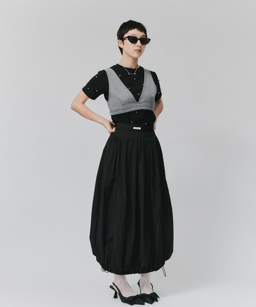 led.tokyo(レッドトウキョウ)の「【led.tokyo】ナイロンバルーンスカート(スカート・レディース・ブラック/グレー・FREE)」の16枚目の写真