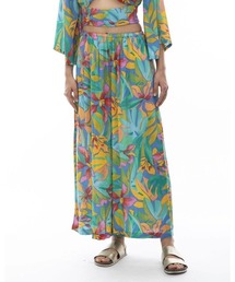 BILLABONG レディース SUN CATCHER PANT ワイドパンツ 【2024年夏モデル】/ビラボン総柄ワイドボトムス