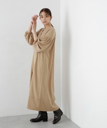 【ZOZO限定】キーネックステッチデザインワンピース