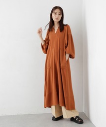 【ZOZO限定】キーネックステッチデザインワンピース