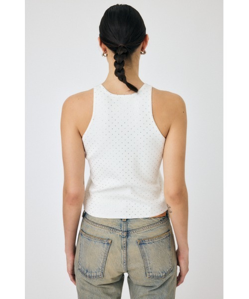 MOUSSY（マウジー）の「RHINESTONE タンクトップ（タンクトップ・レディース・ブラウン/ホワイト/ブラック・FREE）」の21枚目の写真