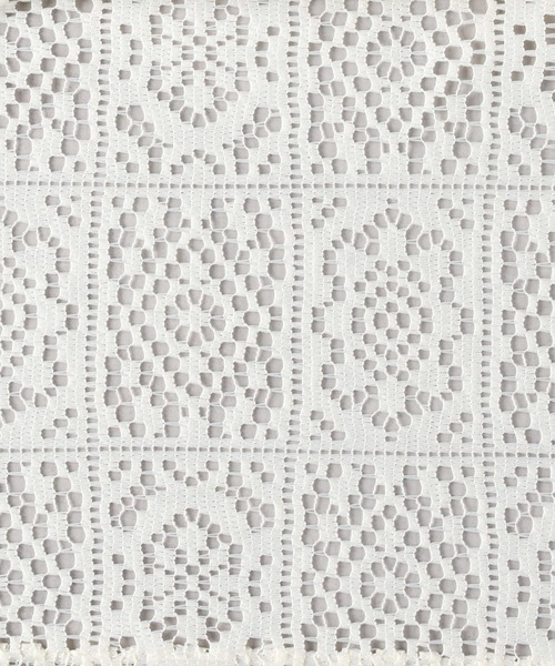 HONEYSUCKLE ROSE(ハニーサックルローズ)の「【HONEYSUCKLE ROSE】レース半袖シャツ(シャツ/ブラウス・レディース・ブラック/オフホワイト・M/L/XL)」の11枚目の写真