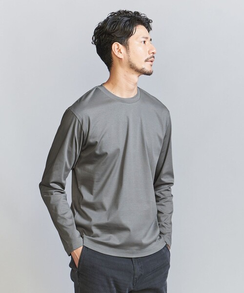 BEAUTY&YOUTH UNITED ARROWS(ビューティーアンドユースユナイテッドアローズ)の「【WEB限定 WARDROBE SMART】NORITAKE クルーネック スマートフィット カットソー(Tシャツ/カットソー・メンズ・ブラック/ホワイト/グレー・M/L/XL/S)」の3枚目の写真
