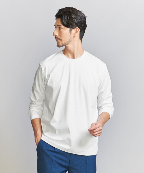 BEAUTY&YOUTH UNITED ARROWS(ビューティーアンドユースユナイテッドアローズ)の「【WEB限定 WARDROBE SMART】NORITAKE クルーネック スマートフィット カットソー(Tシャツ/カットソー・メンズ・ブラック/ホワイト/グレー・M/L/XL/S)」の2枚目の写真