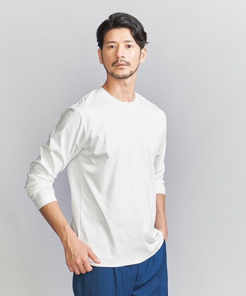 BEAUTY&YOUTH UNITED ARROWS(ビューティーアンドユースユナイテッドアローズ)の「【WEB限定 WARDROBE SMART】NORITAKE クルーネック スマートフィット カットソー(Tシャツ/カットソー・メンズ・ブラック/ホワイト/グレー・M/L/XL/S)」の9枚目の写真