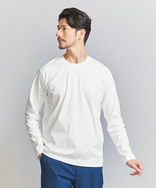 BEAUTY&YOUTH UNITED ARROWS(ビューティーアンドユースユナイテッドアローズ)の「【WEB限定 WARDROBE SMART】NORITAKE クルーネック スマートフィット カットソー(Tシャツ/カットソー・メンズ・ブラック/ホワイト/グレー・M/L/XL/S)」の11枚目の写真