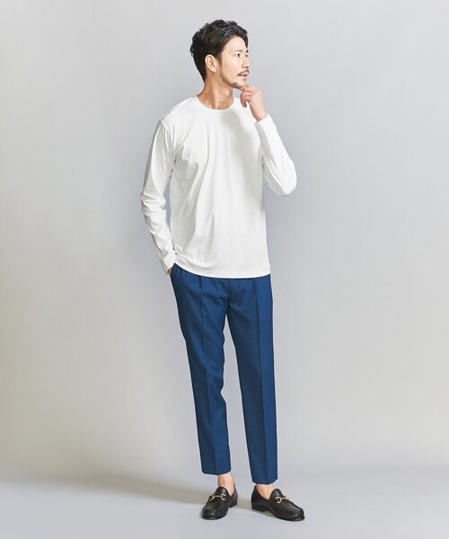 BEAUTY&YOUTH UNITED ARROWS(ビューティーアンドユースユナイテッドアローズ)の「【WEB限定 WARDROBE SMART】NORITAKE クルーネック スマートフィット カットソー(Tシャツ/カットソー・メンズ・ブラック/ホワイト/グレー・M/L/XL/S)」の12枚目の写真