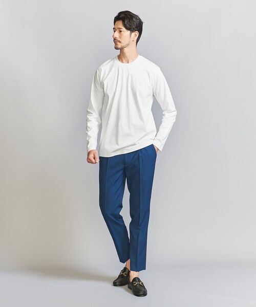 BEAUTY&YOUTH UNITED ARROWS(ビューティーアンドユースユナイテッドアローズ)の「【WEB限定 WARDROBE SMART】NORITAKE クルーネック スマートフィット カットソー(Tシャツ/カットソー・メンズ・ブラック/ホワイト/グレー・M/L/XL/S)」の13枚目の写真