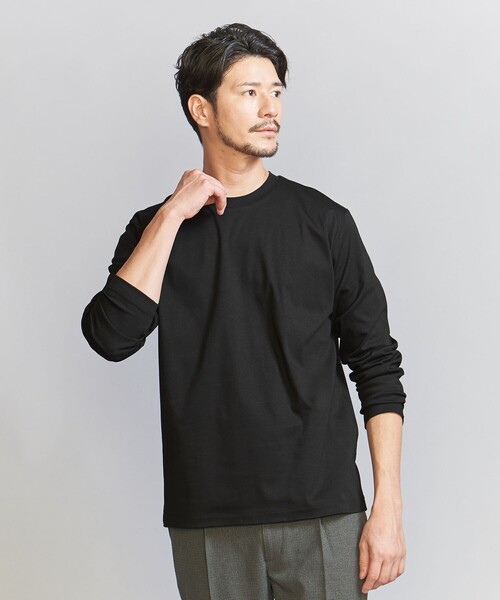 BEAUTY&YOUTH UNITED ARROWS(ビューティーアンドユースユナイテッドアローズ)の「【WEB限定 WARDROBE SMART】NORITAKE クルーネック スマートフィット カットソー(Tシャツ/カットソー・メンズ・ブラック/ホワイト/グレー・M/L/XL/S)」の14枚目の写真