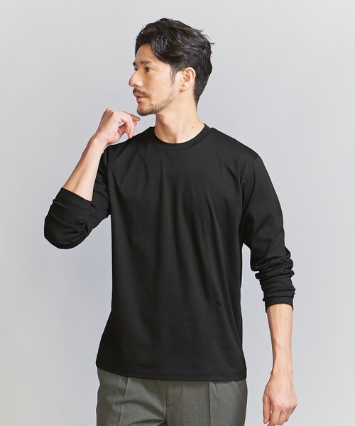 BEAUTY&YOUTH UNITED ARROWS(ビューティーアンドユースユナイテッドアローズ)の「【WEB限定 WARDROBE SMART】NORITAKE クルーネック スマートフィット カットソー(Tシャツ/カットソー・メンズ・ブラック/ホワイト/グレー・M/L/XL/S)」の16枚目の写真