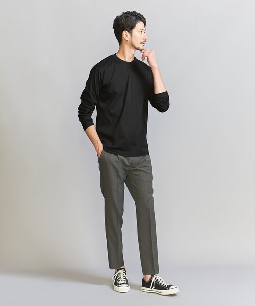 BEAUTY&YOUTH UNITED ARROWS(ビューティーアンドユースユナイテッドアローズ)の「【WEB限定 WARDROBE SMART】NORITAKE クルーネック スマートフィット カットソー(Tシャツ/カットソー・メンズ・ブラック/ホワイト/グレー・M/L/XL/S)」の17枚目の写真
