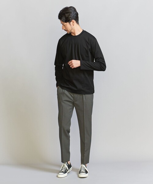 BEAUTY&YOUTH UNITED ARROWS(ビューティーアンドユースユナイテッドアローズ)の「【WEB限定 WARDROBE SMART】NORITAKE クルーネック スマートフィット カットソー(Tシャツ/カットソー・メンズ・ブラック/ホワイト/グレー・M/L/XL/S)」の18枚目の写真