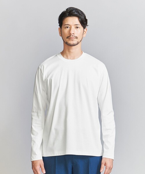 BEAUTY&YOUTH UNITED ARROWS(ビューティーアンドユースユナイテッドアローズ)の「【WEB限定 WARDROBE SMART】NORITAKE クルーネック スマートフィット カットソー(Tシャツ/カットソー・メンズ・ブラック/ホワイト/グレー・M/L/XL/S)」の19枚目の写真