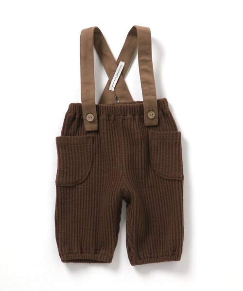 apres les cours(アプレレクール)の「サスペンダー付きワッフルパンツ(その他ベビーウェア・キッズ・アイボリー/ブラウン・80/70)」の6枚目の写真