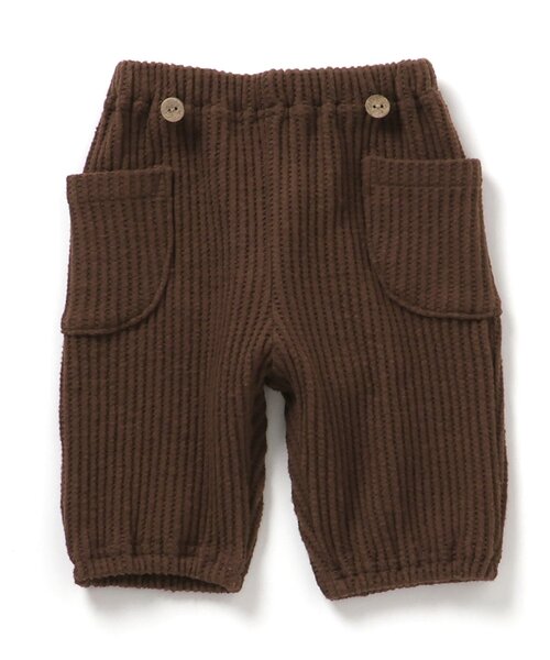 apres les cours(アプレレクール)の「サスペンダー付きワッフルパンツ(その他ベビーウェア・キッズ・アイボリー/ブラウン・80/70)」の10枚目の写真