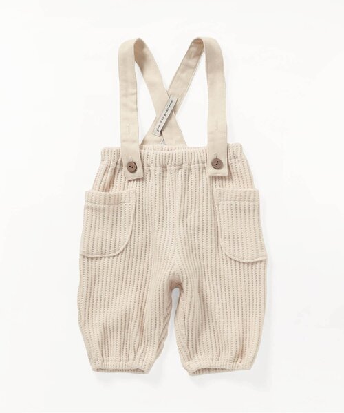 apres les cours(アプレレクール)の「サスペンダー付きワッフルパンツ(その他ベビーウェア・キッズ・アイボリー/ブラウン・80/70)」の11枚目の写真