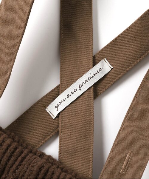 apres les cours(アプレレクール)の「サスペンダー付きワッフルパンツ(その他ベビーウェア・キッズ・アイボリー/ブラウン・80/70)」の15枚目の写真