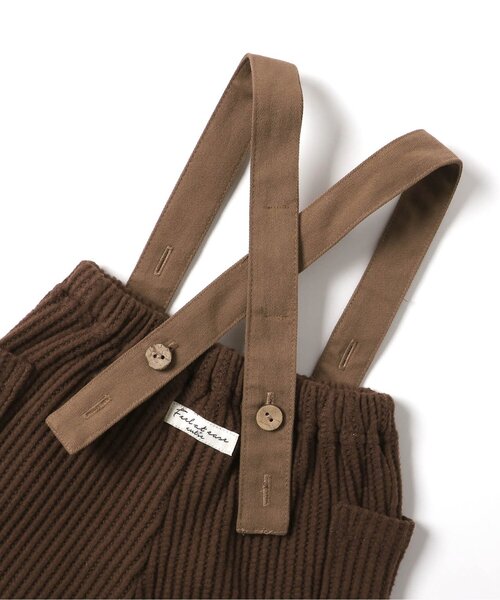 apres les cours(アプレレクール)の「サスペンダー付きワッフルパンツ(その他ベビーウェア・キッズ・アイボリー/ブラウン・80/70)」の18枚目の写真