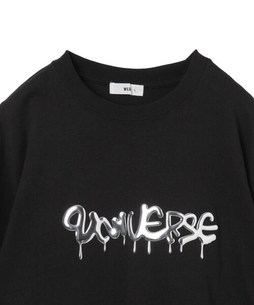 WEGO(ウィゴー)の「WEGO/メタリックロゴT(Tシャツ/カットソー・メンズ・ホワイト/ブラック・MEDIUM/LARGE)」の21枚目の写真