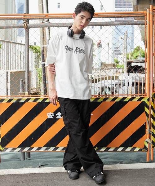 WEGO(ウィゴー)の「WEGO/メタリックロゴT(Tシャツ/カットソー・メンズ・ホワイト/ブラック・MEDIUM/LARGE)」の12枚目の写真