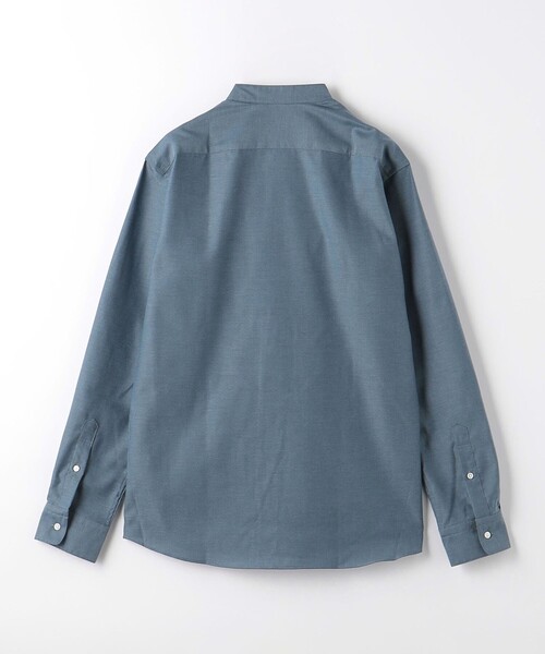 green label relaxing(グリーンレーベルリラクシング)の「エブリット コットンオックス ムジ バンドカラー シャツ -イージーアイロン-(シャツ/ブラウス・メンズ・ライトグレー/コバルトブルー・S/M/L/XL)」の13枚目の写真