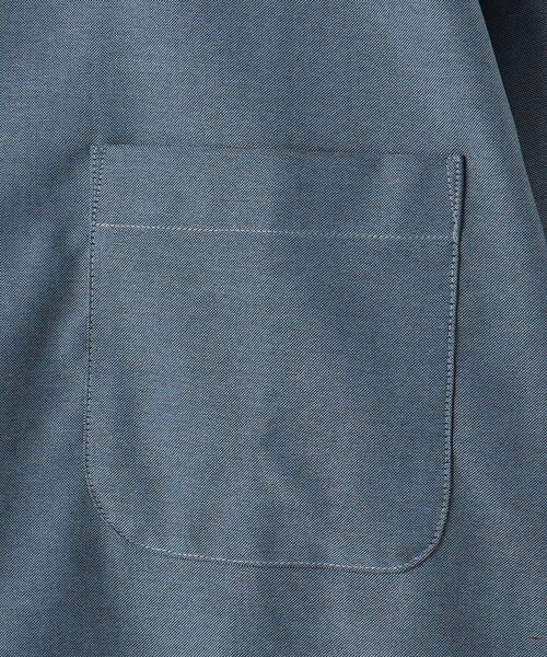 green label relaxing(グリーンレーベルリラクシング)の「エブリット コットンオックス ムジ バンドカラー シャツ -イージーアイロン-(シャツ/ブラウス・メンズ・ライトグレー/コバルトブルー・S/M/L/XL)」の16枚目の写真