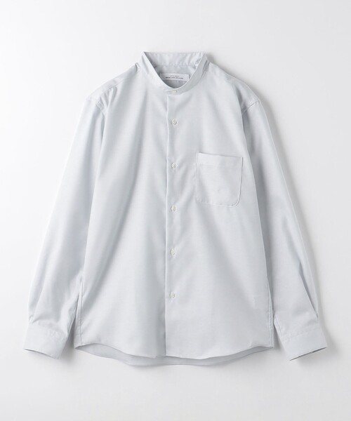 green label relaxing(グリーンレーベルリラクシング)の「エブリット コットンオックス ムジ バンドカラー シャツ -イージーアイロン-(シャツ/ブラウス・メンズ・ライトグレー/コバルトブルー・S/M/L/XL)」の18枚目の写真