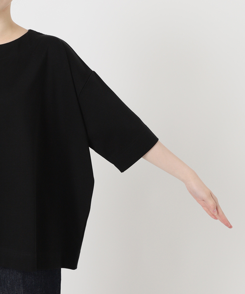 B.C STOCK(ベーセーストック)の「ドルマンワイドカットソープルオーバー(Tシャツ/カットソー・レディース・ブラック/ホワイト/ベージュ・FREE)」の14枚目の写真