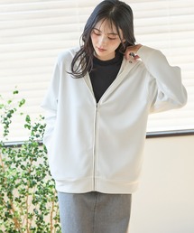 Honeys（ハニーズ）の「【WEB限定】大人のゆるジップパーカー（パーカー）」