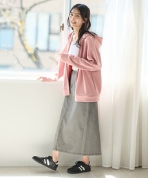 Honeys（ハニーズ）の「【WEB限定】大人のゆるジップパーカー（パーカー）」