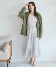 Honeys（ハニーズ）の「【WEB限定】大人のゆるジップパーカー（パーカー）」
