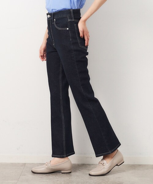 OPAQUE.CLIP（オペークドットクリップ）の「◆ストレッチセミフレアデニム／オーガニックコットン混【洗濯機洗い可】（デニムパンツ・レディース・ブルー/ネイビー/スミクロ・34/42/40/38/36）」の20枚目の写真