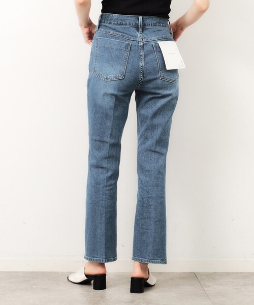 OPAQUE.CLIP（オペークドットクリップ）の「◆ストレッチセミフレアデニム／オーガニックコットン混【洗濯機洗い可】（デニムパンツ・レディース・ブルー/ネイビー/スミクロ・34/42/40/38/36）」の10枚目の写真