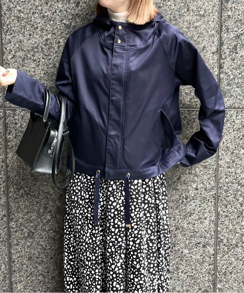 clear（クリア）の「≪再入荷≫マウンテンパーカー［大人 カジュアル 着回し力抜群］（マウンテンパーカー・レディース・ネイビー/ベージュ・F）」の6枚目の写真