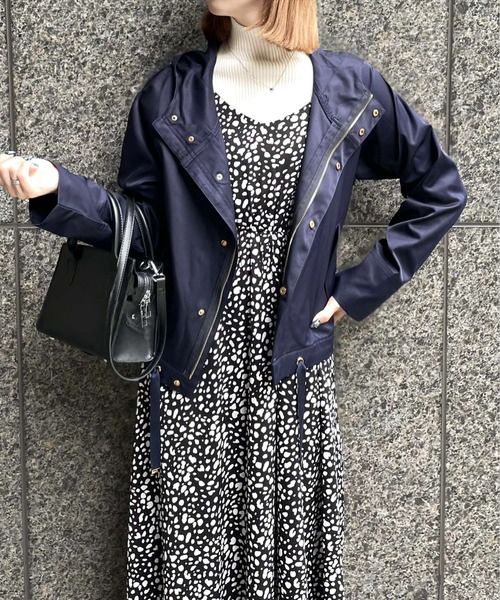 clear（クリア）の「≪再入荷≫マウンテンパーカー［大人 カジュアル 着回し力抜群］（マウンテンパーカー・レディース・ネイビー/ベージュ・F）」の7枚目の写真